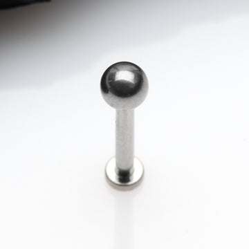 Detail View 1 of Implant Grade Titanium OneFit Threadless Basic Ball Top Flat Back Stud Labret